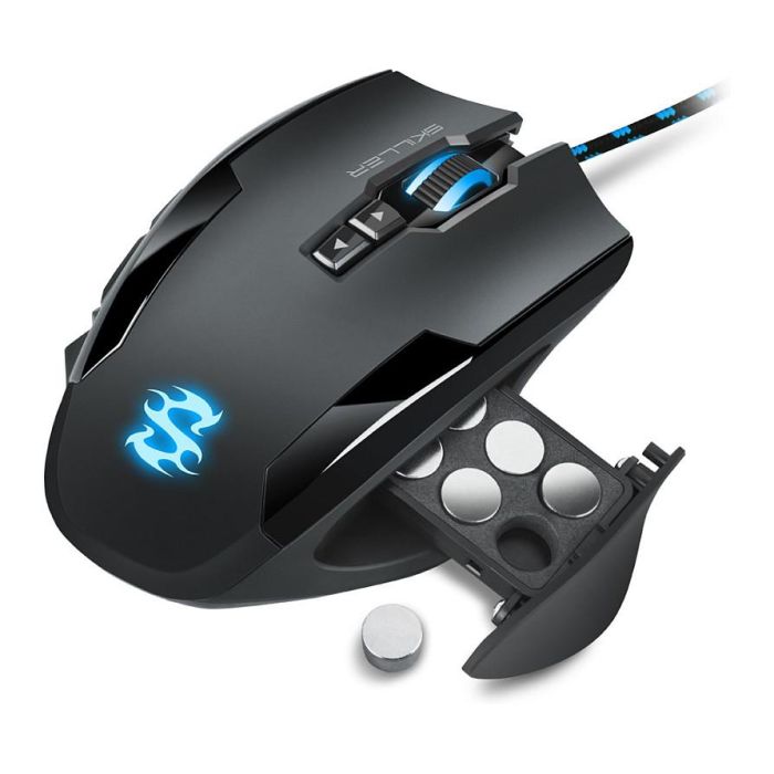 SHARKOON Ratón Gaming Skiller SGM1, Ergonómico, Óptico, 10800 DPI, 12 Teclas, Negro 4