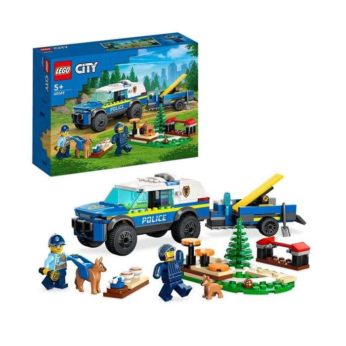 Lego Juego de Construcción City Entrenamiento Móvil Perros Policía 197 piezas, +5 años 1