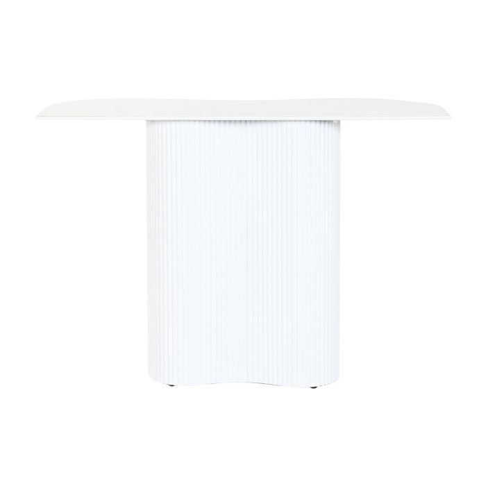 DKD Home Decor Consola Desmontable Estilo Loft de Metal Color Blanco - Medidas: 100 cm Ancho x 38 cm Largo x 72 cm Alto 2 DKD Home Decor Consola Desmontable Estilo Loft de Metal Color Blanco - Medidas: 100 cm Ancho x 38 cm Largo x 72 cm Alto 2