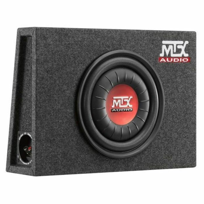 MTX RTF10AS Subwoofer Activo Ultraplano 25 cm (10") 300W RMS / 900W Pico, 4 Ohmios, Recinto Cerrado de 13 cm de Grosor para Coche