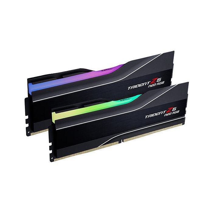 G.Skill Trident Z5 Neo RGB F5-6000J3238F16GX2-TZ5NR Memoria RAM DDR5 32GB (2x16GB) 6000MHz CL32 con Disipador Negro G.Skill Trident Z5 Neo RGB F5-6000J3238F16GX2-TZ5NR Memoria RAM DDR5 32GB (2x16GB) 6000MHz CL32 con Disipador Negro