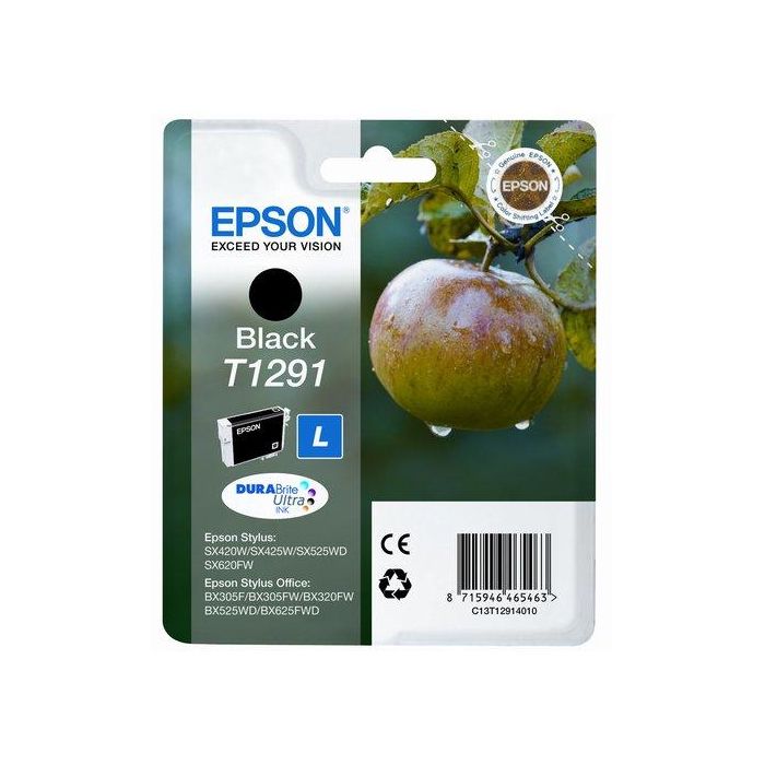Cartucho Inkjet Epson T129140 Stylus Sx420W/425W/525Wd/620Fw Stylus Office Bx305/320Fw/525Wd/625Fwd Negro