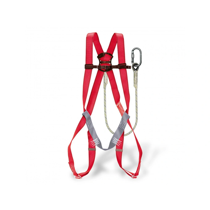 Faru Arnés anticaídas P01 Cuerda C170 Mosquetones Virola Bolsa Porta Arnés Seguridad Trabajo 1