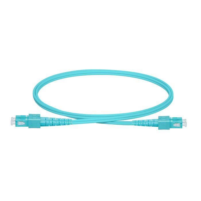 Lanview Cable de Fibra Óptica Multimodo SC-SC Dúplex 1m OM3 50/125 LSZH