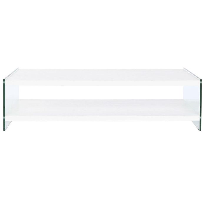 Mesa de Centro DKD Home Decor Cristal Madera MDF 130 x 65 x 35,5 cm 1