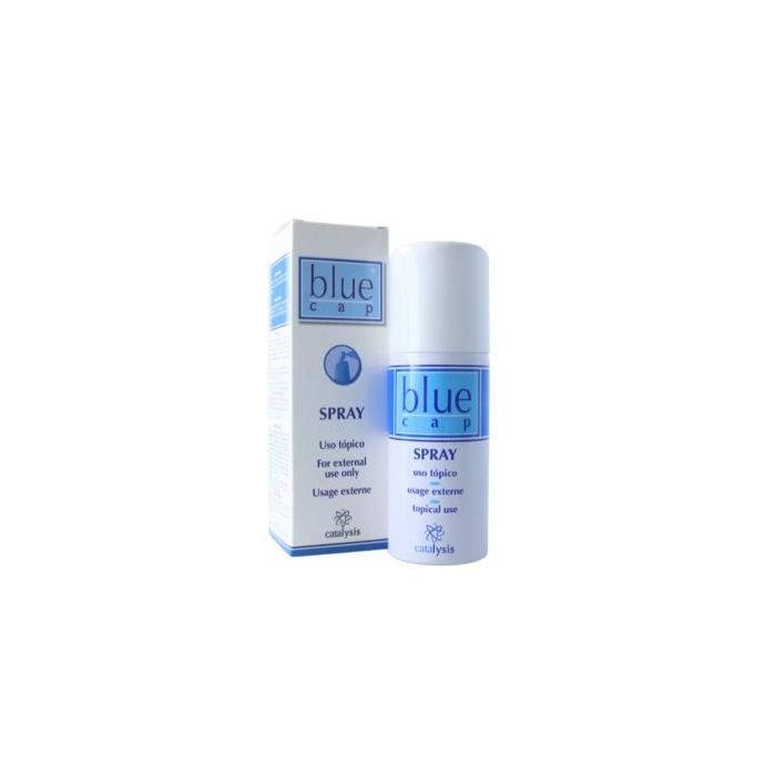 Blue-Cap Loción Spray 100ml para Psoriasis, Picor, Irritación, Enrojecimiento y Descamación de la Piel