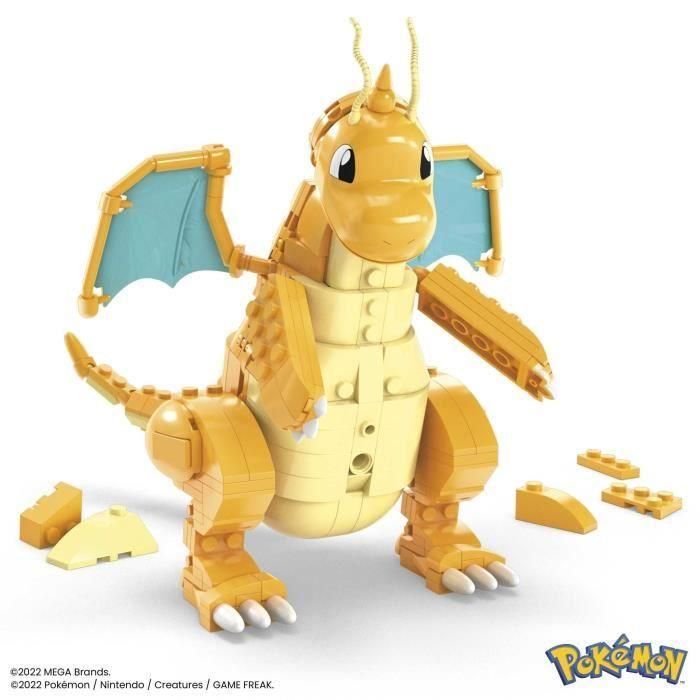 MEGA BLOKS HKT25 Pokémon Dragonite Set de Construcción 388 Piezas Figura Construible con Alas Móviles para Niños +8 años 2 MEGA BLOKS HKT25 Pokémon Dragonite Set de Construcción 388 Piezas Figura Construible con Alas Móviles para Niños +8 años 2