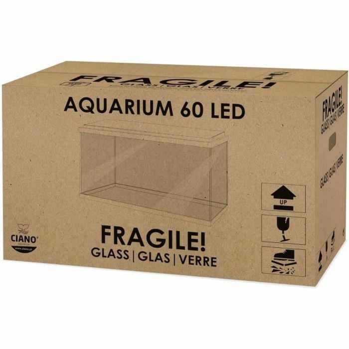 Ciano Acuario 60 - 58 L - Kit completo con Filtro, Iluminación LED, Calentador y Consumibles para Agua Salada - Blanco 2 Ciano Acuario 60 - 58 L - Kit completo con Filtro, Iluminación LED, Calentador y Consumibles para Agua Salada - Blanco 2