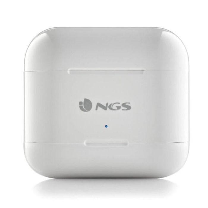 NGS Auriculares Bluetooth True Wireless Stereo, 30h Autonomía, Control Táctil, USB-C, Blanco 3