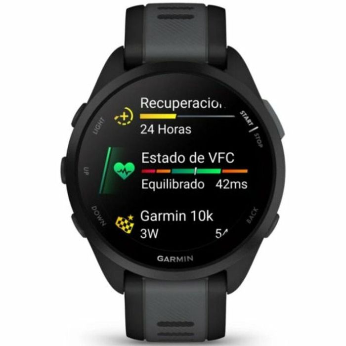 Reloj GPS conectado - GARMIN - Forerunner 165 - 1.2 - Negro con correa Negra y Gris 4