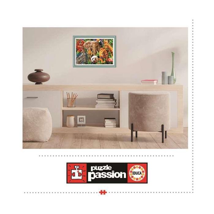 Puzzle 500 piezas collage de animales salvajes 15 Puzzle 500 piezas collage de animales salvajes 15