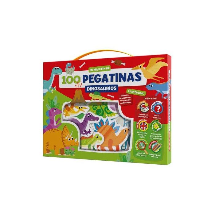 Juego Imagiland Maletin 100 Pegatinas Dinosaurios