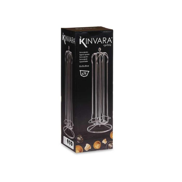 Portacapsulas Giratorio 24 Capsulas Grande Kinvara 13X38CM (12 Unidades) 2 Portacapsulas Giratorio 24 Capsulas Grande Kinvara 13X38CM (12 Unidades) 2