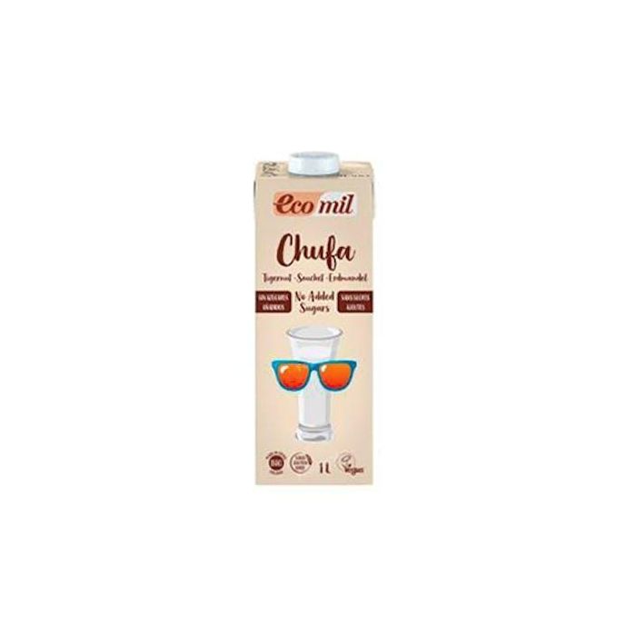 Ecomil Bebida de Chufa Nature Bio 1 Litro - Pack de 6 Unidades