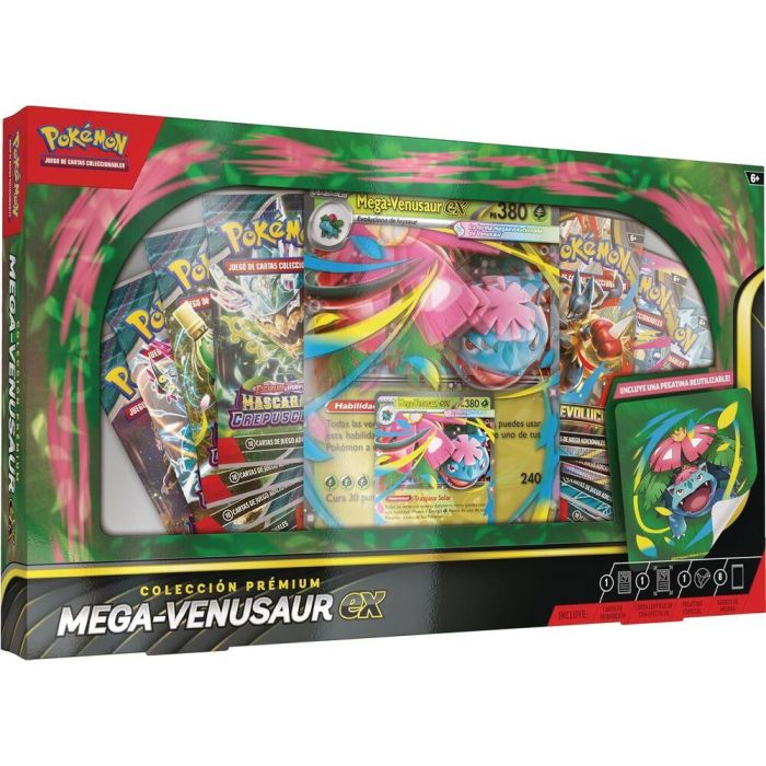Pokemon Blister Premium Cartas Mega-Venusaur TCG Latino +6 años