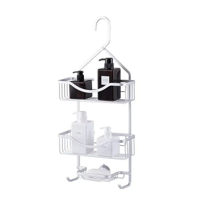 Colgador de baño 3 bandejas Alluma Confortime (4 Unidades) 3 Colgador de baño 3 bandejas Alluma Confortime (4 Unidades) 3