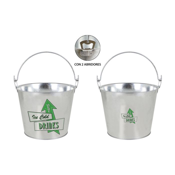 Privilege Cubo de Hielo 5L Decorado con Abridor, 17x21.5x26 cm (12 Unidades) 6 Privilege Cubo de Hielo 5L Decorado con Abridor, 17x21.5x26 cm (12 Unidades) 6