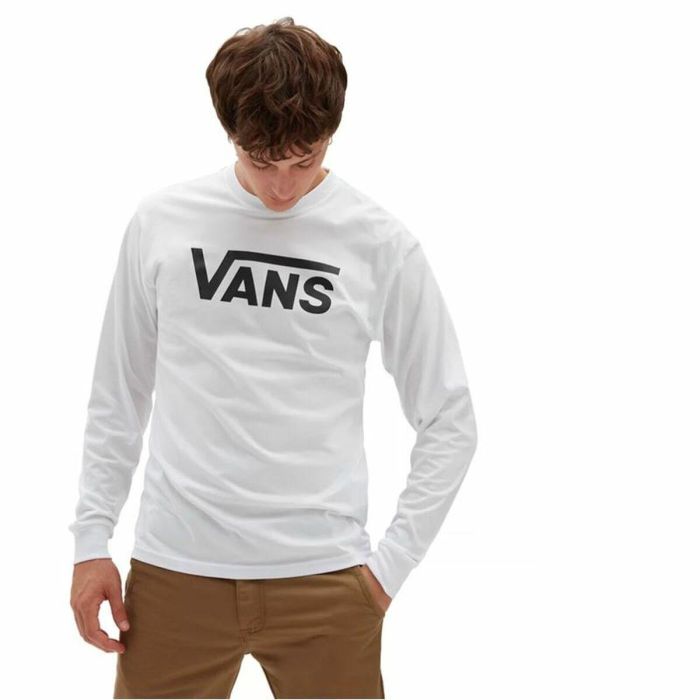Sudadera sin Capucha Hombre Vans Classic Blanco 3