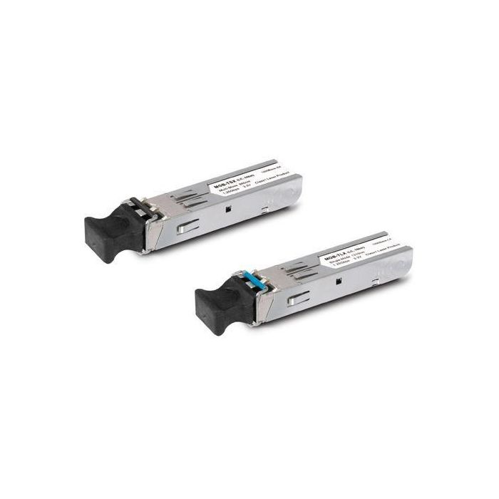 Planet MGB Transceptor SFP Mini-GBIC Gigabit Ethernet 1000BASE-BX WDM TX:1310nm 20km Fibra Monomodo Industrial -40~75°C