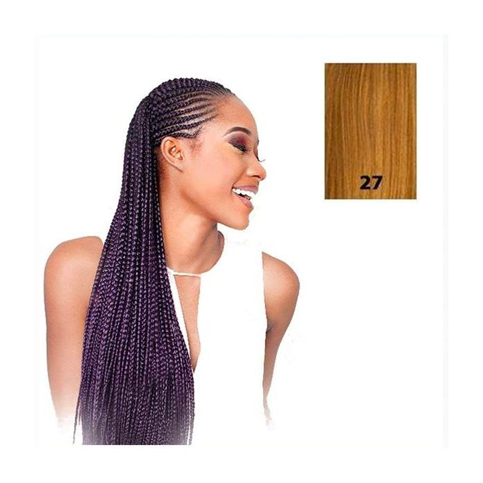 X-Pression Extensiones de Pelo 100% Sintético Kanekalon Nº 27 - Lavable, Resiste Temperatura, Variedad de Colores