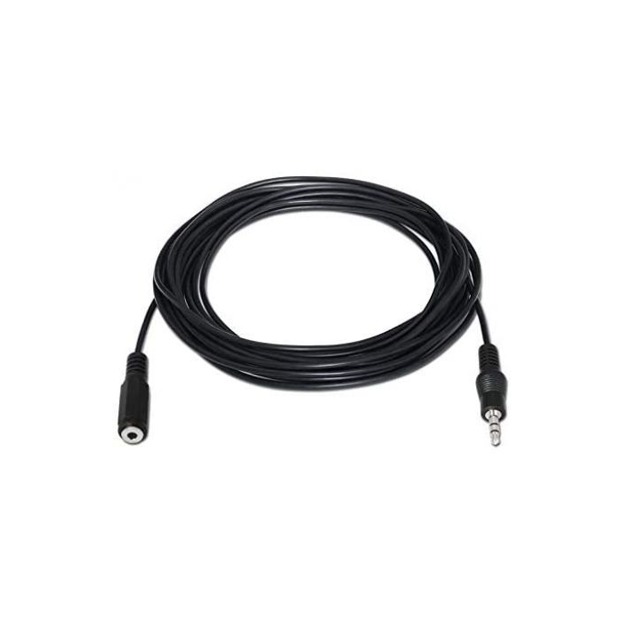 Nanocable 10.24.0201 Cable Estéreo Jack 3.5 Macho - Hembra 1.5m Negro 1