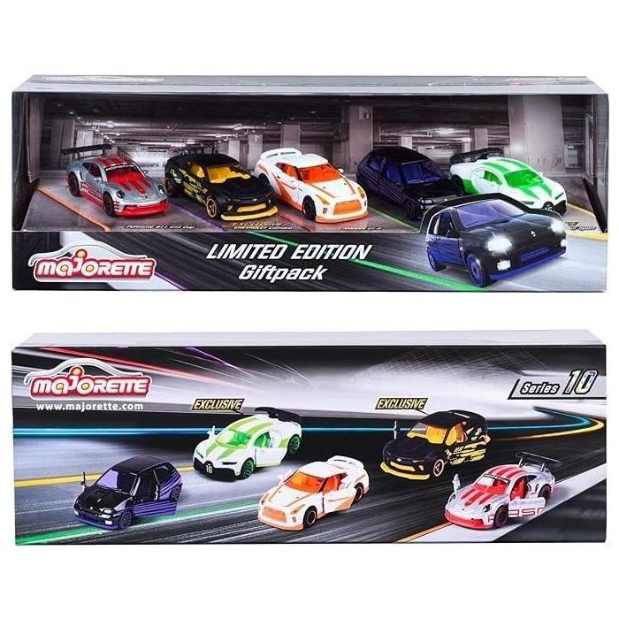 Majorette - Caja de 5 vehículos en miniatura, incluidos 2 exclusivos - Color Trace - Edición limitada 5 Majorette - Caja de 5 vehículos en miniatura, incluidos 2 exclusivos - Color Trace - Edición limitada 5