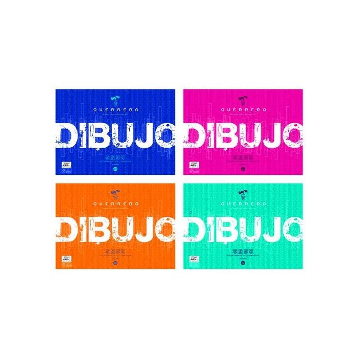 Bloc De Dibujo Guerrero Con Espiral Liso 2 Taladros Fº Prolongado 120G. 20H (Set de 18)