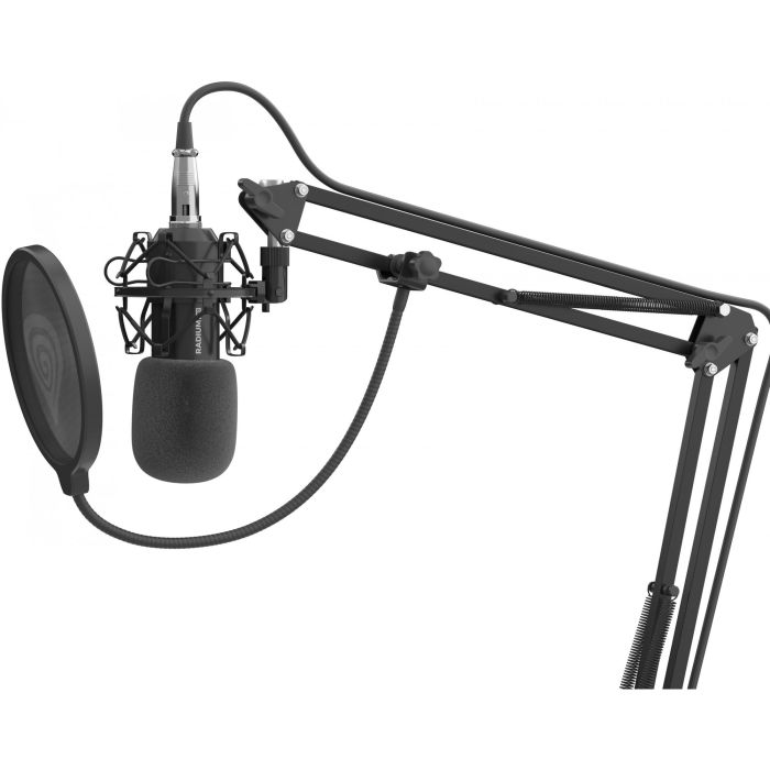Genesis Radium 300 XLR Micrófono de Estudio Condensador Cardioide con Kit Completo Negro (No requiere Phantom 48V) 12 Genesis Radium 300 XLR Micrófono de Estudio Condensador Cardioide con Kit Completo Negro (No requiere Phantom 48V) 12