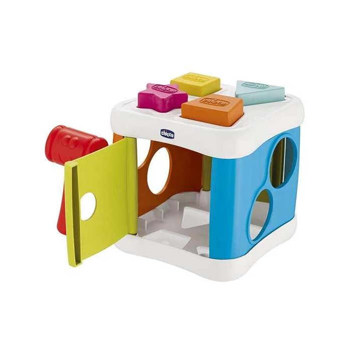 Cubo encajable 2 en 1 con martillo para encajar las bolas 14x14x16 cm 6 Cubo encajable 2 en 1 con martillo para encajar las bolas 14x14x16 cm 6