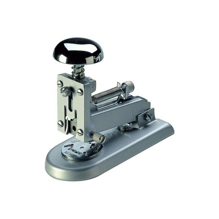 El Casco Grapadora de Sobremesa M-1 de Acero Pintado Gris, Capacidad 25 Hojas, Grapas 22/6 24/6