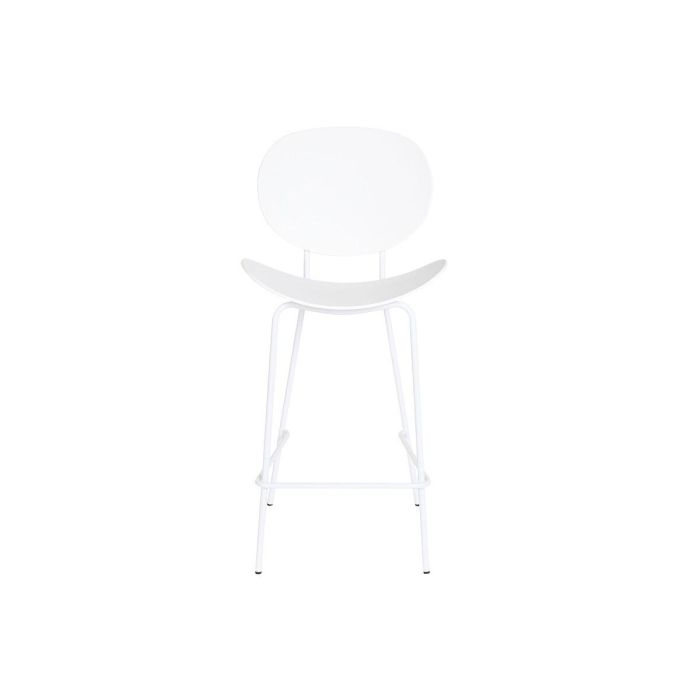 Taburete DKD Home Decor Negro Metal Blanco Polipropileno (52,5 x 49 x 104 cm) 3 Taburete DKD Home Decor Negro Metal Blanco Polipropileno (52,5 x 49 x 104 cm) 3