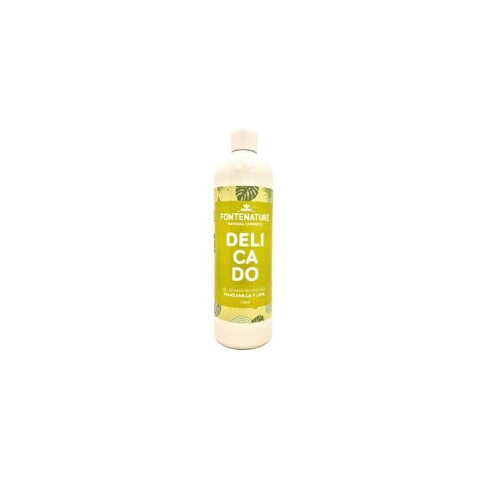 FONTENATURE Gel Baño Delicado Manzanilla Y Lima 750ml. Extracto de camomila para piel suave y refrescante.