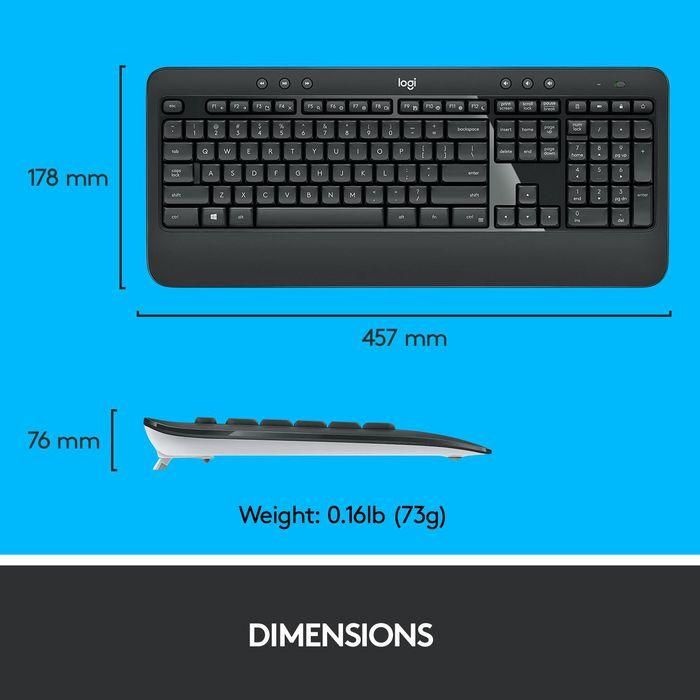Logitech MK540 ADVANCED Wireless Keyboard and Mouse Combo 16 Logitech MK540 ADVANCED Wireless Keyboard and Mouse Combo 16