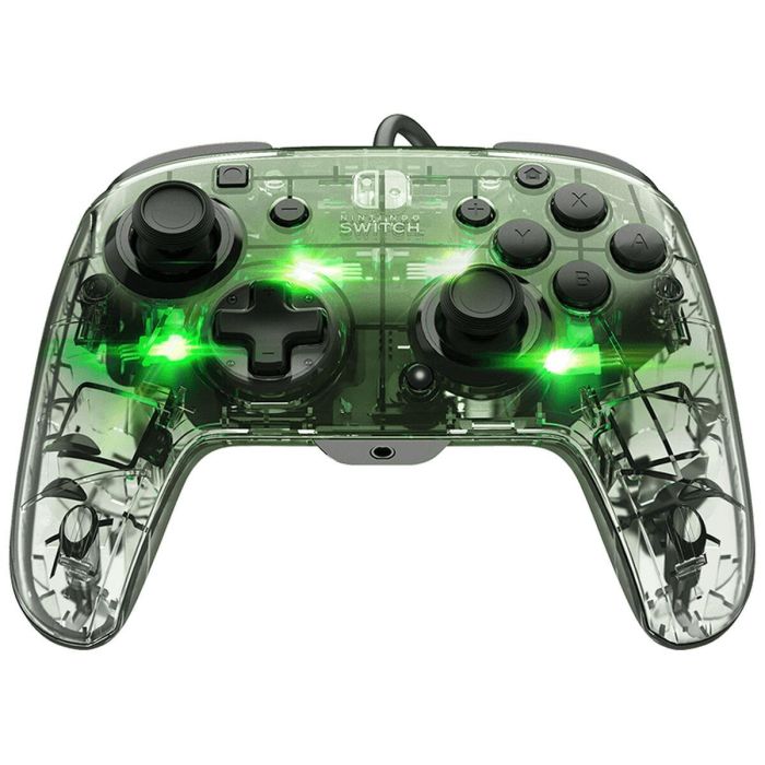 PDP Controlador Prismatic Afterglow con Cable para Nintendo Switch, Iluminación LED, Audio y Chat 3.5mm, Controles Integrados 15