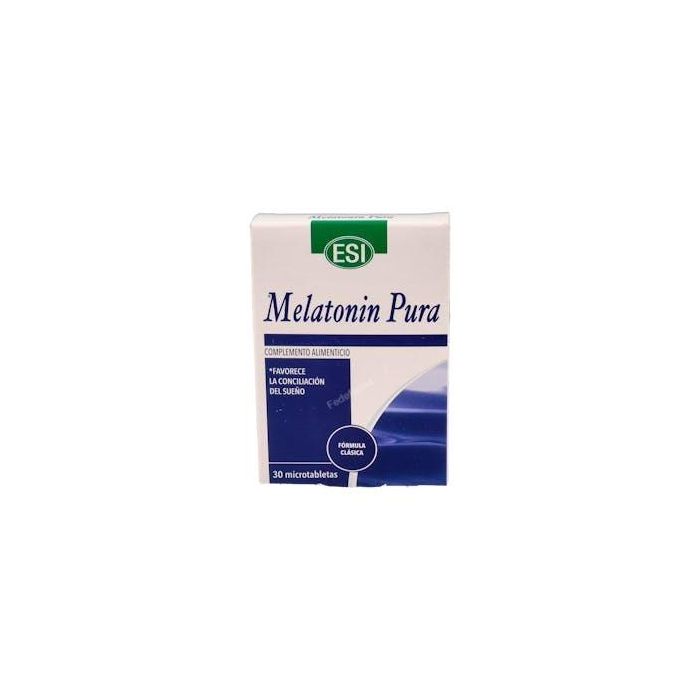TREPATDIET-ESI Melatonina Pura 1 mg 30 comprimidos para conciliar el sueño y aliviar el jet lag