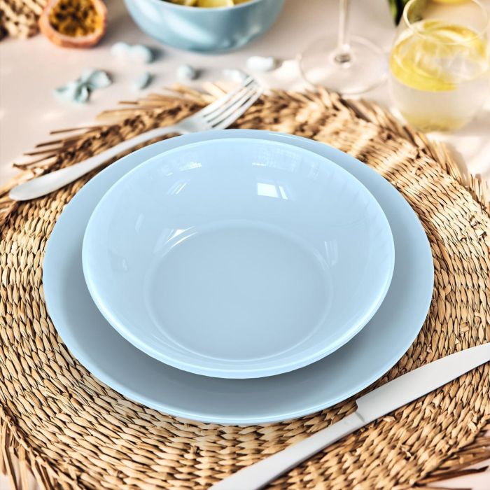 Plato Llano Opal Apy Paradise Azul Luminarc 25 cm 1 Plato Llano Opal Apy Paradise Azul Luminarc 25 cm 1