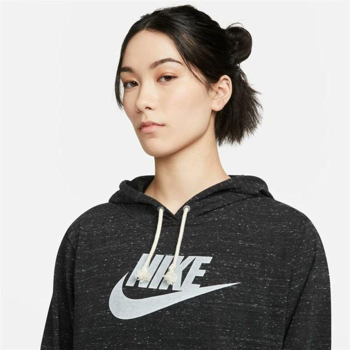 Sudadera con Capucha Mujer Nike Sportswear Gym Vintage Negro 4
