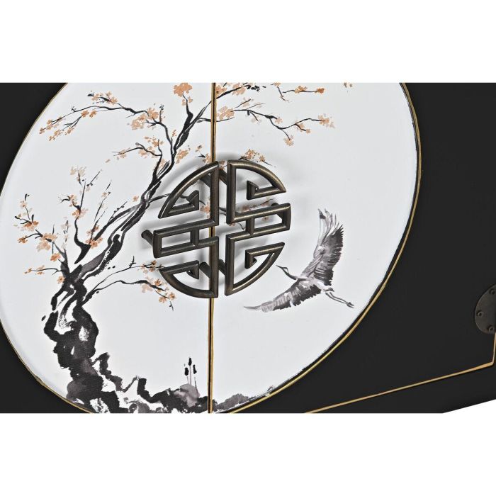 Mueble de TV DKD Home Decor Negro Oriental Blanco Dorado Blanco/Negro Metal Abeto Madera MDF 130 x 26 x 51 cm 6 Mueble de TV DKD Home Decor Negro Oriental Blanco Dorado Blanco/Negro Metal Abeto Madera MDF 130 x 26 x 51 cm 6