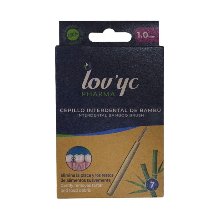 Lovyc bambu cepillo interdental caja