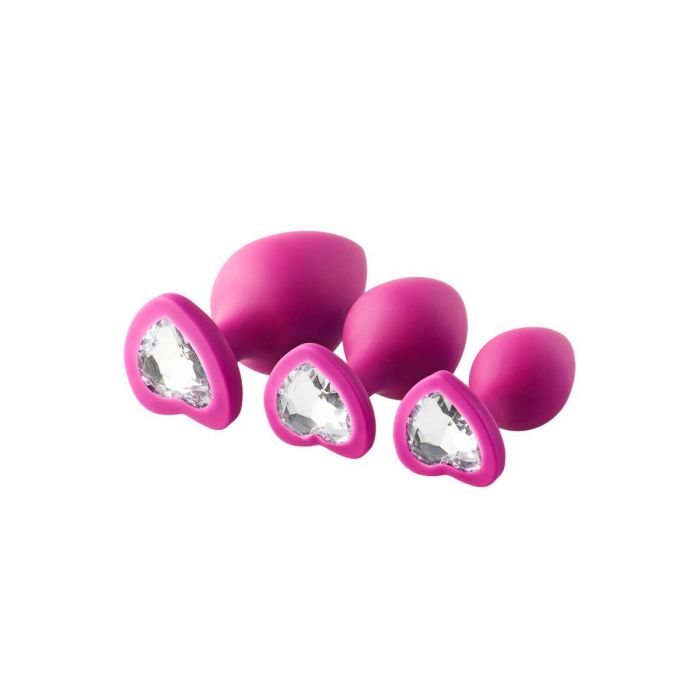 Plug Anal Dream Toys Flirts Rosa 3 Piezas 19