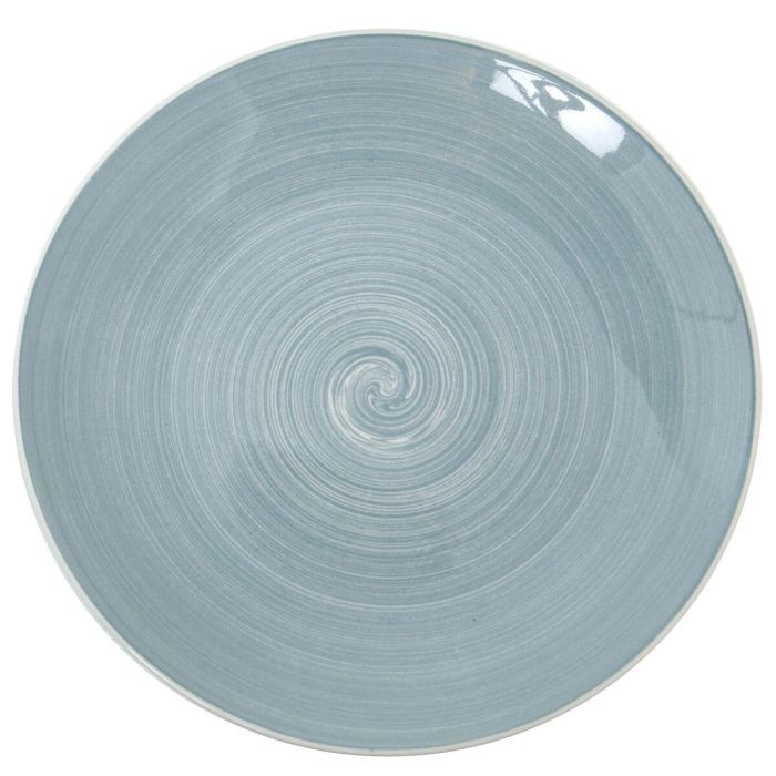 Vajilla Alexandra House Living Azul Porcelana 27 x 1 x 27 cm 2