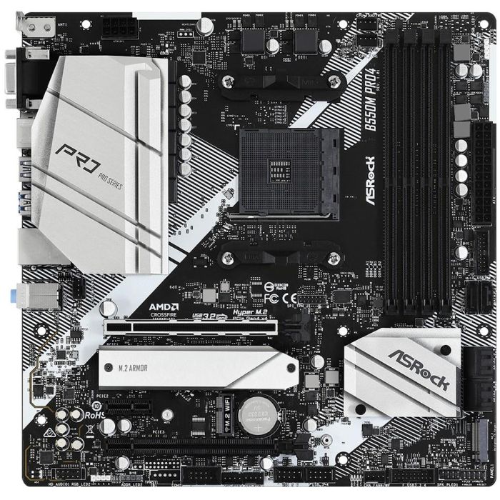 ASRock B550M PRO4 Placa Base AM4 mATX 1 ASRock B550M PRO4 Placa Base AM4 mATX 1