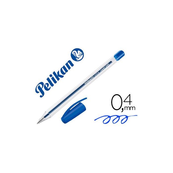 Boligrafo Pelikan Stick Super Soft Azul 50 unidades