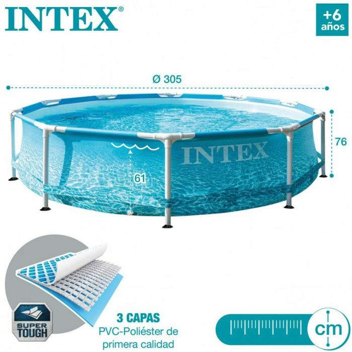 Piscina Desmontable Intex Frame 4485 L Redonda 305 x 76 cm 2