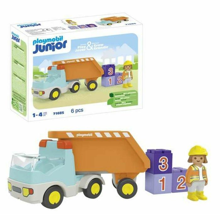 Playmobil Camión Volquete 71685 Junior, Juguete para Niños a Partir de 12 Meses 0 Playmobil Camión Volquete 71685 Junior, Juguete para Niños a Partir de 12 Meses 0