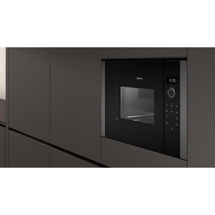 Microondas de encastre simple - NEFF N50 - HLAWD23N1F - Acero inoxidable - 20 L - 38,2 x 59,4 x 31,7 cm 1 Microondas de encastre simple - NEFF N50 - HLAWD23N1F - Acero inoxidable - 20 L - 38,2 x 59,4 x 31,7 cm 1