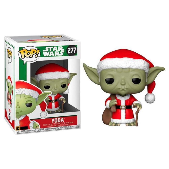Figura POP Star Wars Holiday Santa Yoda 1