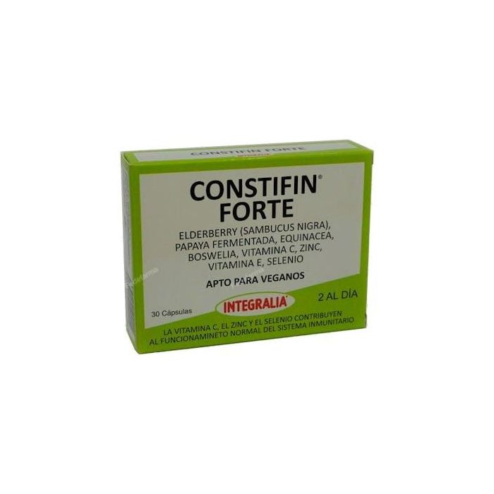 INTEGRALIA Constifin Forte 30 Cápsulas con Vitamina C, Zinc y Selenio para el Sistema Inmunitario