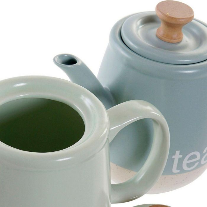 Tetera Scandi DKD Home Decor Verde Menta Azul 12 x 16.5 x 22.5 cm (2 Unidades) 1 Tetera Scandi DKD Home Decor Verde Menta Azul 12 x 16.5 x 22.5 cm (2 Unidades) 1