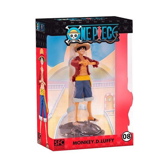 Abystyle Figura One Piece Monkey D. Luffy, PVC, Escala 1/10 (17 cm), con Base del Emblema Piratas del Sombrero de Paja